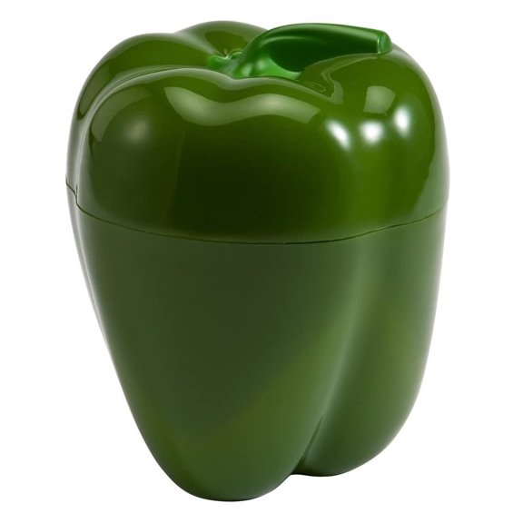 Hutzler Pepper Saver Keeper Storage Container - Keeps Fresh Longer - Green