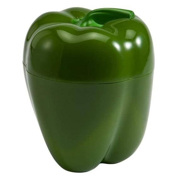 Hutzler Pepper Saver Keeper Storage Container - Keeps Fresh Longer - Green