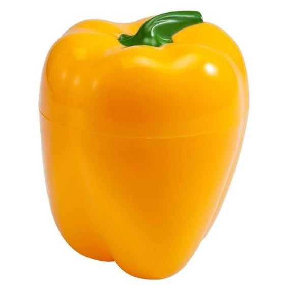 Hutzler Pepper Saver Keeper Storage Container - Keeps Fresh Longer - Yellow