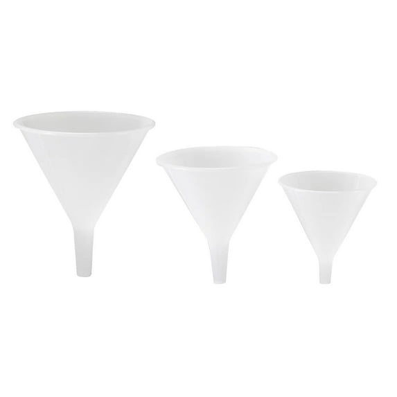 Hutzler Plastic Funnel 3-Piece Set