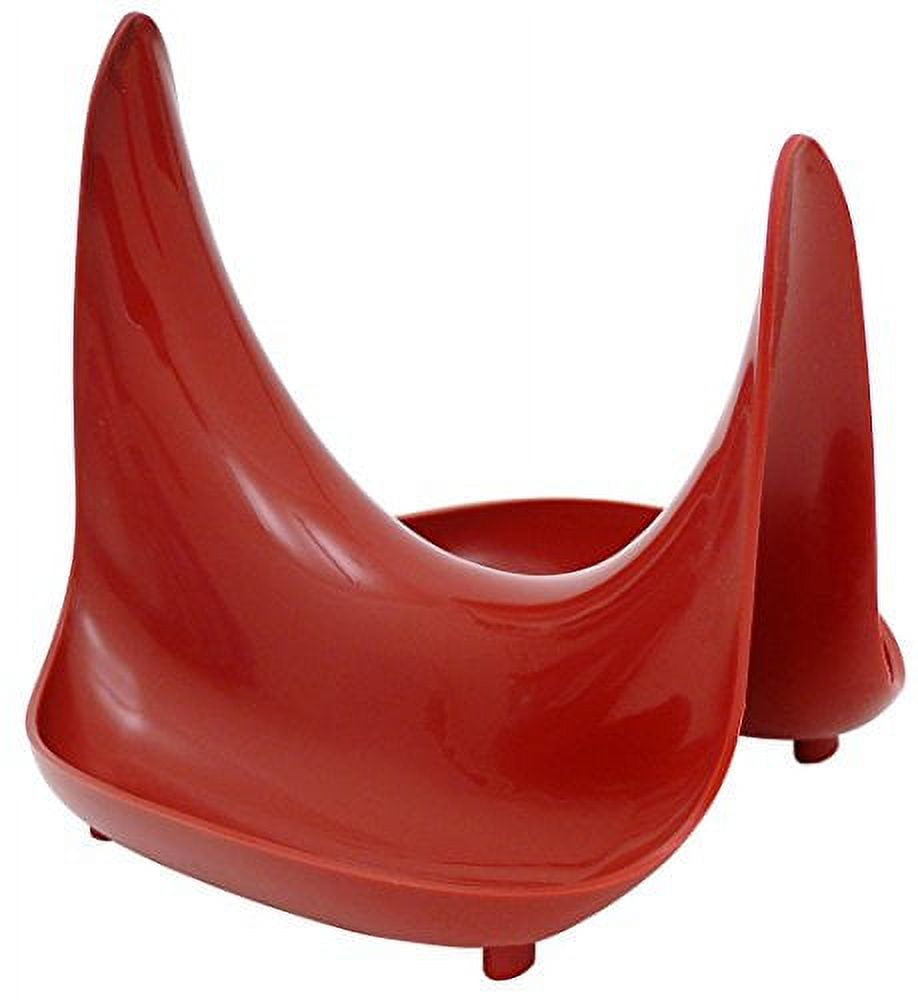 Hutzler Pot Lid Stand, Large, Red