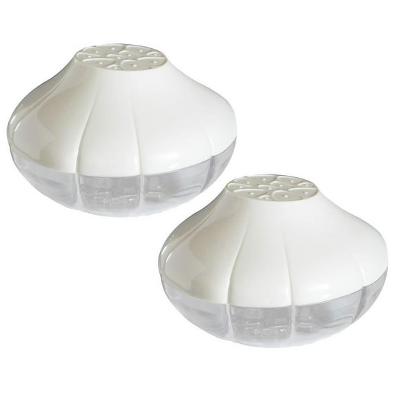 Hutzler Pro-Line Garlic Saver Keeper Storage Container - Keeps Fresh Longer - 2 Pack
