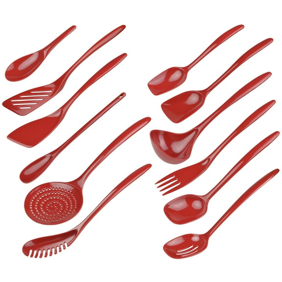 Hutzler Red Melamine Utensils, 12-pc. Set