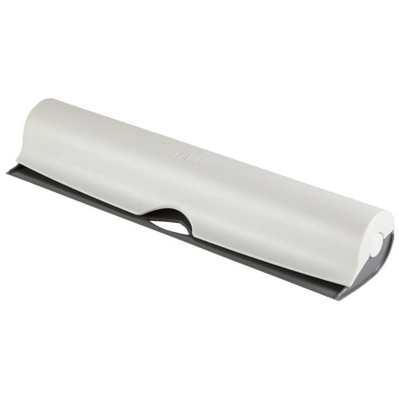 Hutzler Refillable Wrap Dispenser - Stores & Dispenses Foil, Plastic Wrap, Wax Paper and Parchment Paper - Grey