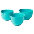 thumbnail image 1 of Hutzler Turquoise Melamine Mixing Bowls, 3-Pc. Set, 1 of 7