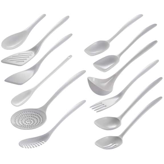 Hutzler White Melamine Utensils, 12-pc. Set
