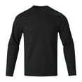 thumbnail image 1 of Huuilaibazoo Men's Long Sleeve Crew Neck T-Shirt Moisture Wicking Performance Athletic Shirts Quick Dry Lightweight Tops, 1 of 6