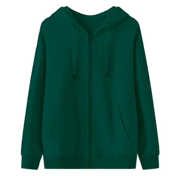 Huuilaibazoo Mens Zip Up Hoodie Long Sleeve Casual Hooded Sweatshirts Athletic Full Zip Jacket with Pockets