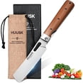 thumbnail image 1 of Huusk  Folding Nakiri Knife - Pocket Chef Knives with 440C Stainless Steel Ultra Sharp Blade, Portable Kitchen Knife for BBQ Trip Outdoor,Gift for Men and Women, 1 of 7