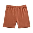 thumbnail image 1 of Huvoen Baby Boys' and Toddler Linen Shorts Girls Pants Childrens Candy Colored Shorts Girls Pants Flat Corner Pants Coffee 8 Years, 1 of 5