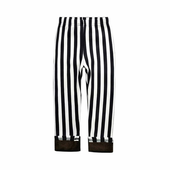 Baby Girl Solid Color Elastic Waist Jogger Pants Sweatpants Fall Winter Girls Elastic Pants Fashion Printed Brushed Warm Casual Plush Leggings White 8-9 Years