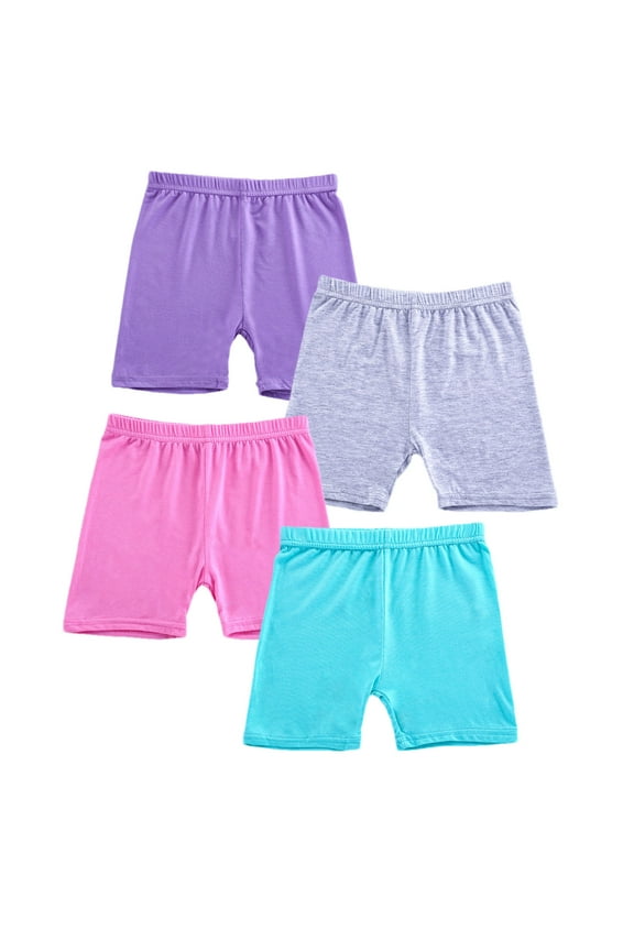Baby Girls Boys Jeans Shorts 4pcs Kids Girls Bike Shorts Shorts for Girls Toddler Biker Under Dress Dance Multi-Color Shorts Multicolor 3 Years