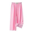 thumbnail image 1 of Baby Girls' Single and Toddler French Terrys Jogger Pants Toddler Kids Baby Girls Fashion Cute Sweet Ice Silk Wide Leg Pants Trousers Pants Leggings Pinks 7-8Years, 1 of 4