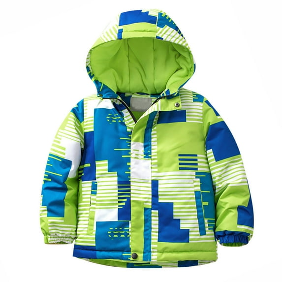 Huvoen Baby Toddler Boys Girls Winter Jacket Coat Kids Baby Girls Boys Winter Children's Ski Suit for Boys and Girls In Winter Thick Blue 5-6 Years
