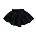 thumbnail image 1 of Huvoen Cotton Active Running Short for Big Boy Girl Children Solid Color Summer Pants Baby Girl Loose Lovely Culottes Shorts Black 130, 1 of 3