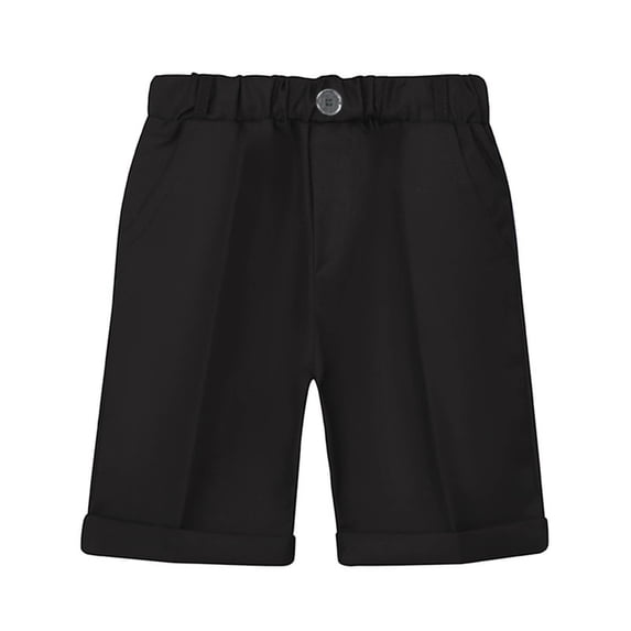 Huvoen Girls' Dry-Fits Active Athletic Dolphin Shorts Toddler Kids Big Boy Fashion Cute Solid Color Casual School Uniform Suit Shorts Black 9-10 Years