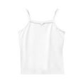 thumbnail image 1 of Huvoen Girls Spaghetti Strap Sleeveless Casual Basic Cami Top Round-Neck Tank Top Shirts for Kids Sleeveless Solid Graphic T-Shirt Round Neck Crop Top for Girls and Boys Tank Top Tee White 7 Years, 1 of 6