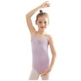 thumbnail image 1 of Huvoen Toddler Baby Boy's Sleeveless Tank Tops V-Neck Camisoles Baby Girls Children's Dance Leotard Clothes Summer Sling Back Training Clothes One-piece Gym Suit Purple 4-5 Years, 1 of 1