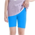 thumbnail image 1 of Huvoen Toddler Boys Girls Cotton Runing Athletic Shorts Girls Pants Childrens Candy Colored Shorts Girls Pants Flat Corner Pants Blue 12 Years, 1 of 5