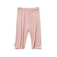 thumbnail image 1 of Huvoen Toddler Kids Athletic Dance Dolphin Short Child's Summer Girls Baby Leggings Quarter Pants Casual Elastic Pants Shorts for Small and Medium-Sized Children's Outerwear Pants Pinks 4 Years, 1 of 4