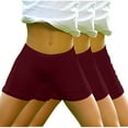 thumbnail image 1 of Huvoen Toddler Little Girls Dance Bike Play Shorts Girls Fashion Casual Spring and Summer Solid Elastic Waist Kids Short Pants Wine 4 Years, 1 of 5