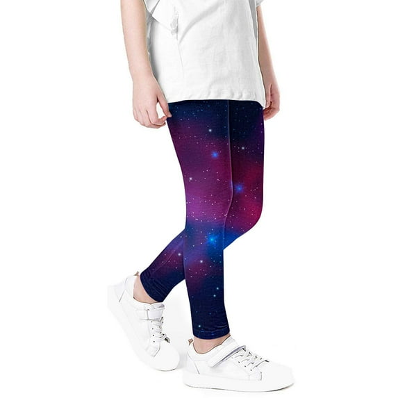 Huvoen Toddler Pants Girls&Boys Girls Printed Pants High Waist Stretchy Soft Tights Kids Summer Leggings For School Wearing Multicolor 5-6 Years