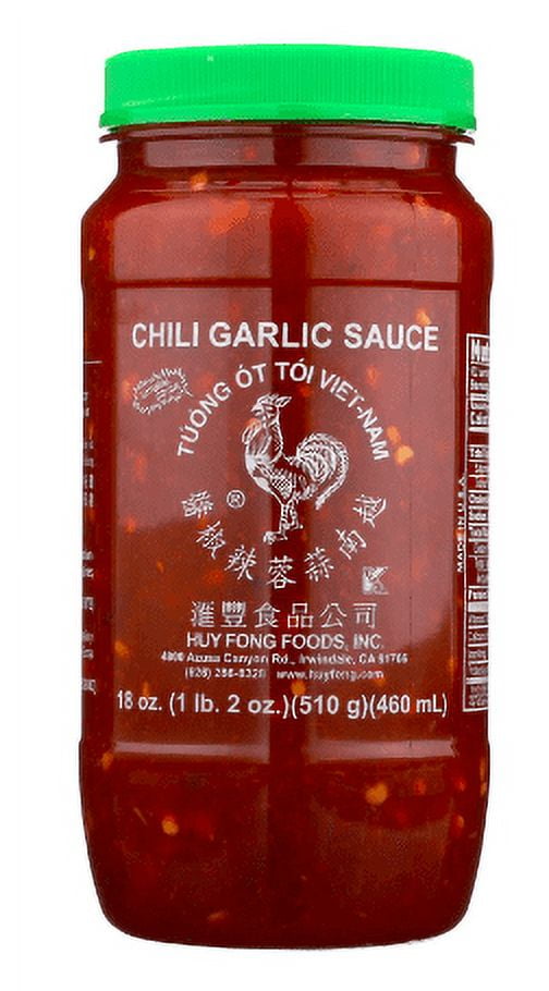Huy Fong Chili Garlic Sauce, 18 oz Plastic Bottle