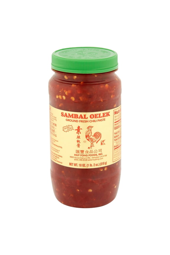 Sambal Oelek Ground Fresh Chili Paste, 18 oz