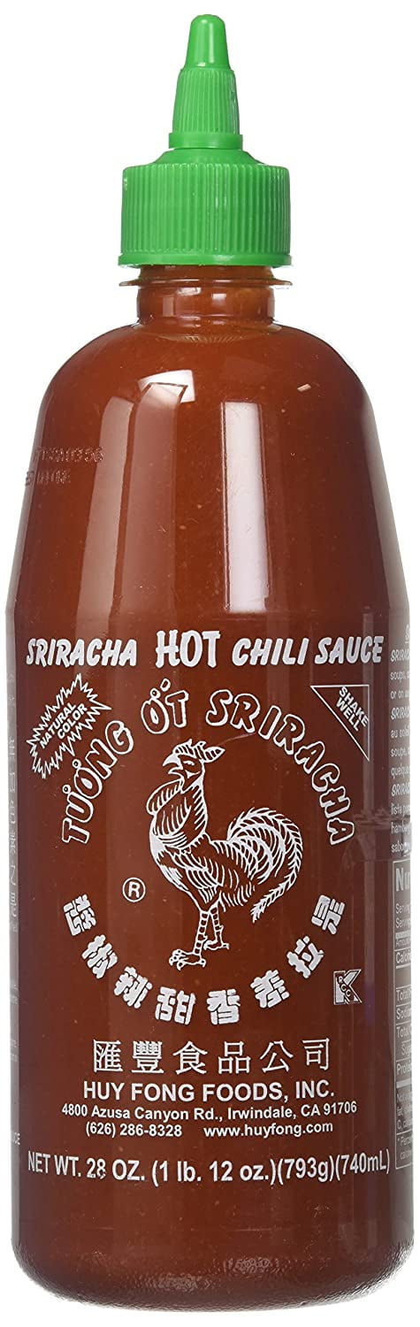Huy Fong Foods Sriracha Hot Chili Sauce Bottle, 28 oz 