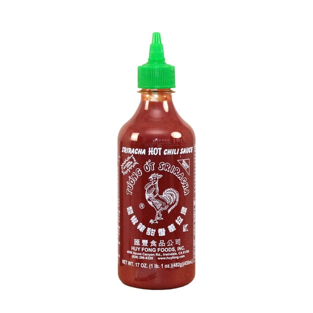 Hayfong Huy Fong Sriracha Hot Sauce 17 oz (12 Pack) for Breakroom - Walmart ...