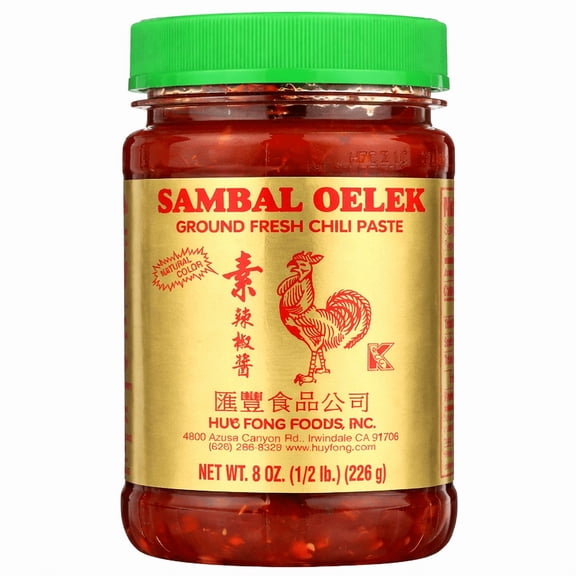 Huy Fong Sambal Oelek Chili Paste, 8 Ounce