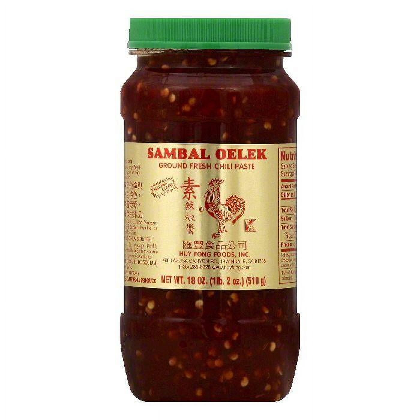 Huy Fong Sambal Oelek Ground Fresh Chili Paste, 18 OZ (Pack of 6