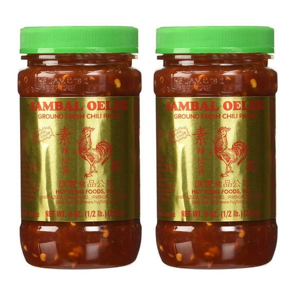 Huy Fong Sambal Oelek Ground Fresh Chili Paste 8 oz. (Pack of 2)