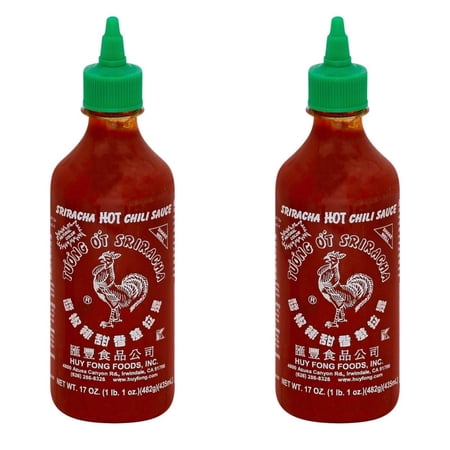 Huy Fong Sriracha Hot Chili Sauce, 17 oz Bottles, 2 pk