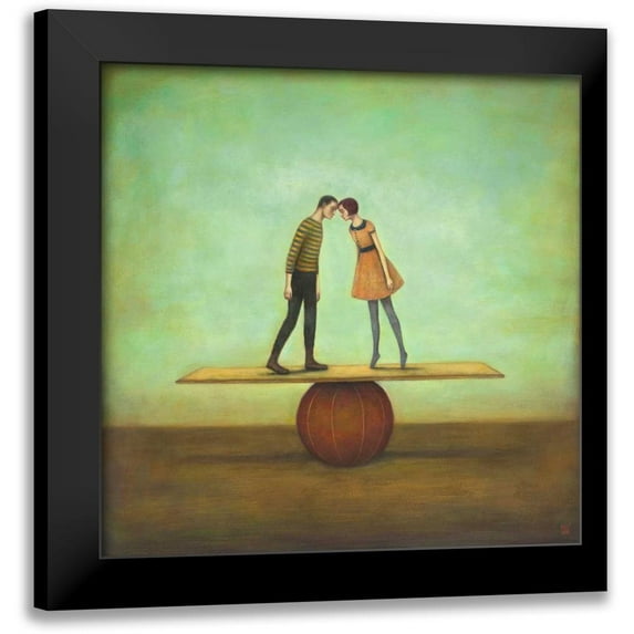 Huynh, Duy 12x12 Black Modern Framed Museum Art Print Titled - Finding Equilibrium