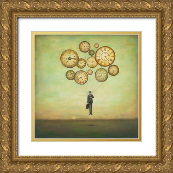 Huynh, Duy 15x15 Gold Ornate Wood Framed with Double Matting Museum Art Print Titled - Waiting for Time to Fly