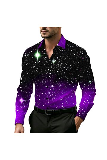 Christmas Dress Shirts for Men Holiday Style