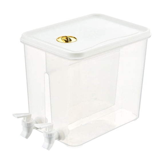 Huzdenx 270oz Extra Large Plastic Beverage Dispenser with Leakproof Spigot, Household Fridge Cold Water & Fruit Tea Drink Bucket