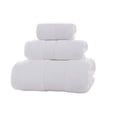 thumbnail image 1 of Huzdenx 3‑Piece Cotton Towel Set, Includes Face Washcloth, Hand Towel & Bath Towel, Soft Highly Absorbent Bathroom Towels, Multiple Colors Available, 1 of 4