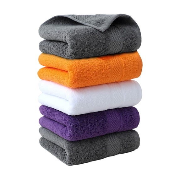 Huzdenx 5‑Piece Cotton Hand Towel for Household Use, Soft Highly Absorbent Wash Cloth, Durable Daily Bathroom Towel, Multiple Colors Available