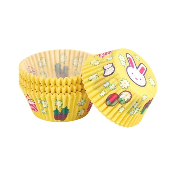 Huzdenx Disposable Cupcake Liners, Food Grade Non-Stick Baking Paper Cups for Muffin Cupcake, 100 Count Standard Size Bake Cups