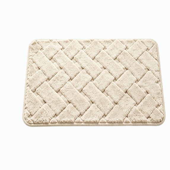 Huzdenx Solid Color Entryway Doormat, Non-Slip Water Absorbent Plain Floor Mat, Wear Resistant Dirt Trapping Rug for Front Door Indoor Entrance