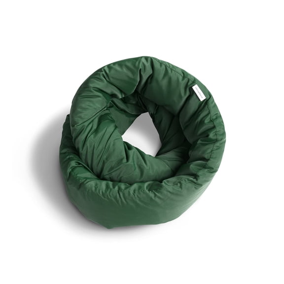 Huzi Infinity Pillow - Travel Neck Pillow - Versatile Soft 360 Support Scarf - Machine Washable - Home Travel Flight Road Trips Airplane Sleeping (Pine Green)
