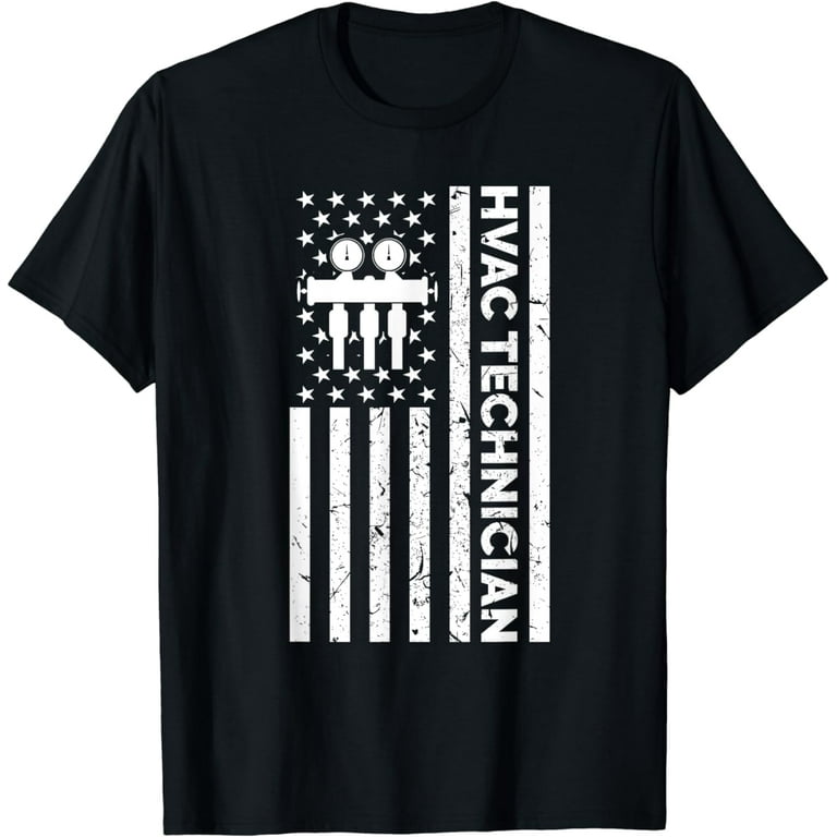 Hvac Tech Gift Tshirt Flag Hvac Tech Gift Tshirt Flag
