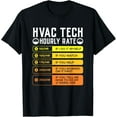 thumbnail image 1 of Hvac Technician Hourly Rate T Shirt I Air Conditioner Wiring, 1 of 4