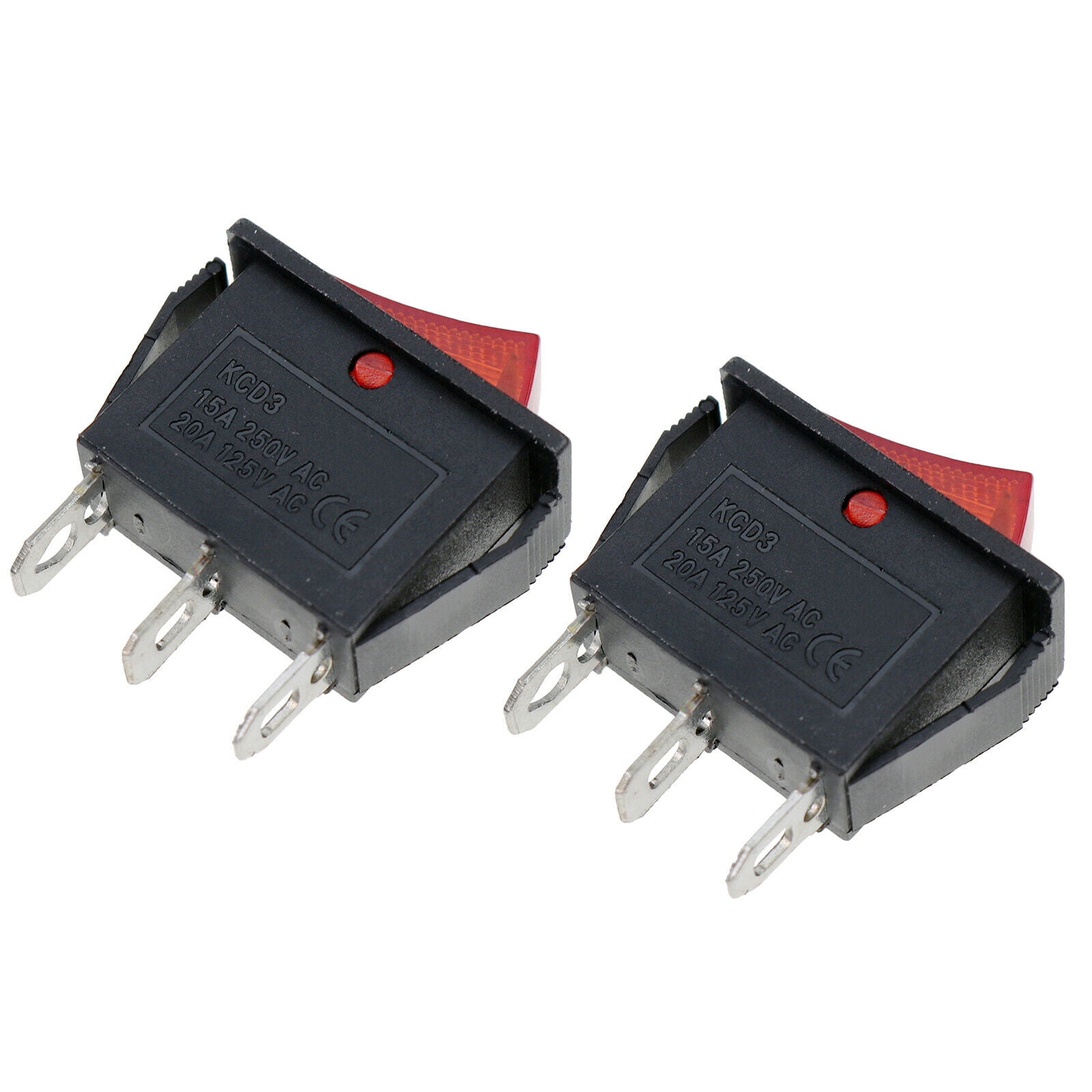 Hvacstar 2 Pcs Rocker Switch for Electric Fireplaces FMI Desa 12092724
