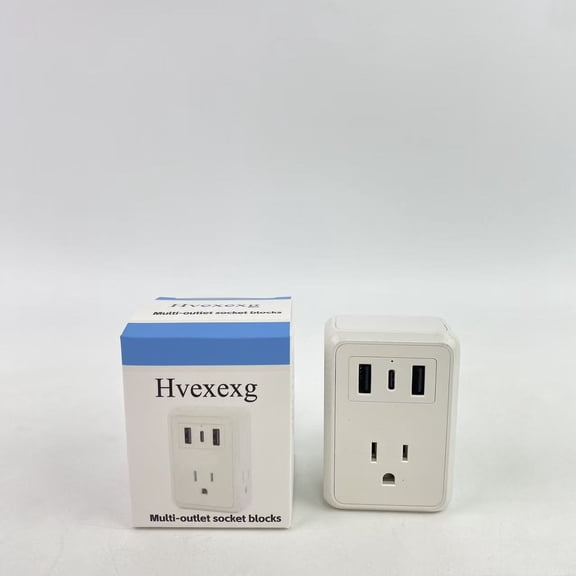 Hvexexg Multi-outlet socket blocks,Multi Plug Outlet Splitter, Multiple Outlets Extender Adapter with AC Power Socket, Side Splitter Box, Wall Tap Plug Expander for Home Hotel Office Dorm Essentials