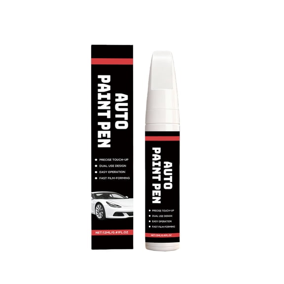 Hvmvliv 12ml Touch Up Paint Pen for Cars Precision Brush Tip Fast-Drying Formula Repairs Minor Scratches Chips and Paint Damage with OEM Color Match