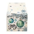 thumbnail image 1 of Hvmvliv 12x71 Inch Christmas Linen Table Banner with Festive Holiday Patterns for Dining Table Home Party Table Runners Decoration Multicolor, 1 of 6