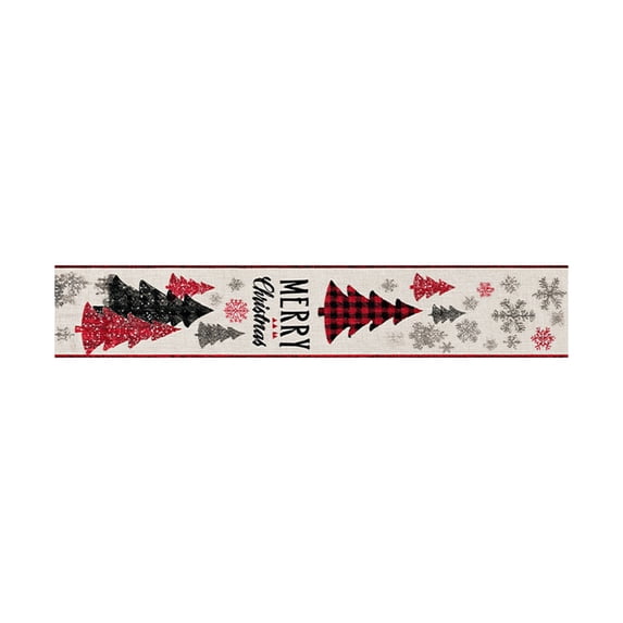 Hvmvliv 12x71 Inch Christmas Snowflake Table Runners with Waterproof Coating for Coffee Table Long Table Holiday Decoration Supplies Multicolor